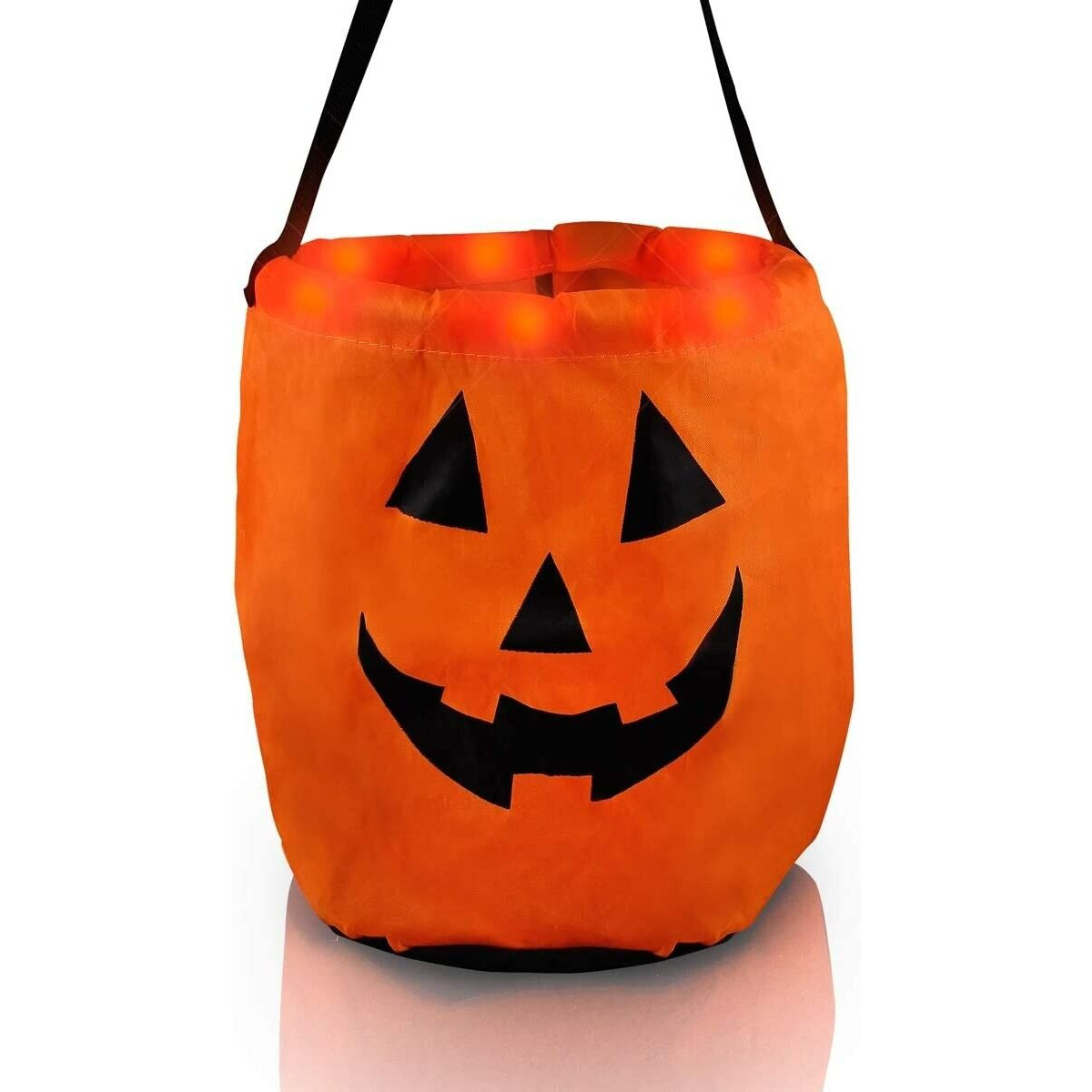 LED Pumpkin Trick-Or-Treat Halloween Bag