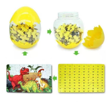 100pcs Dinosaur Egg Jigsaw Puzzles 8.7"x5.2"